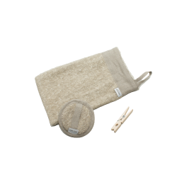 SPAHANSKE i hr, naturfarvet | Velegnet til vask, rens og blid eksfoliering af kroppen