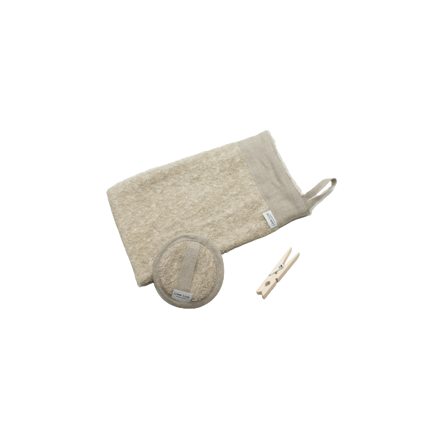 SPAHANSKE i hr, naturfarvet | Velegnet til vask, rens og blid eksfoliering af kroppen