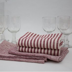 STRIB VISKESTYKKE | 100% hr | Nordisk viskestykker med stribe i glade farver